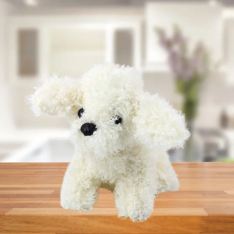 Plišana Igračka Minijaturna Pudlica, Bijela, 20 Cm 2