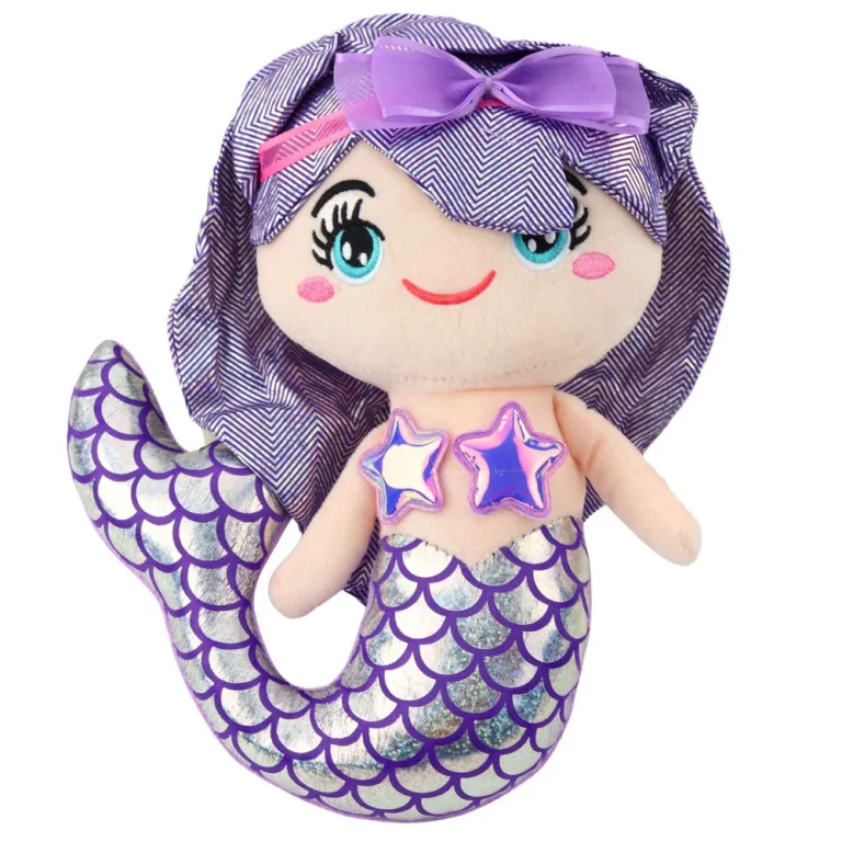 Plišana Igračka Sirene S Holografskim Repom, Ljubičasta, 25 Cm 2