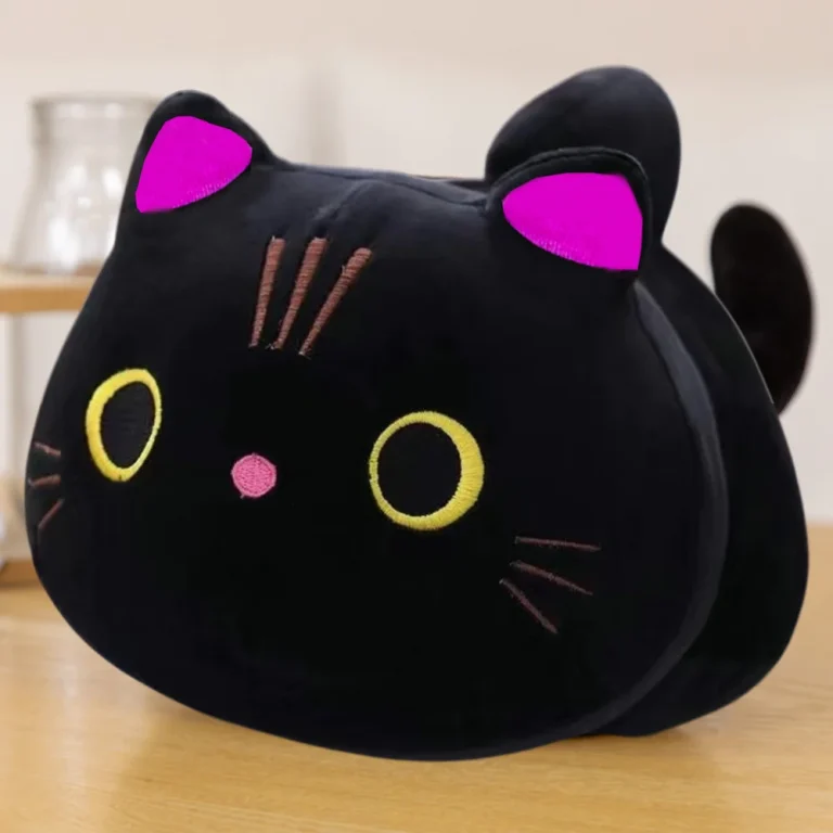Plišana Maskota Igračka Crna Mačka 18 Cm 2