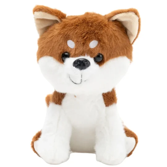 Plišana Maskota Igračka Mali Pas Shiba Inu Bijela Smeđa 20 Cm 1