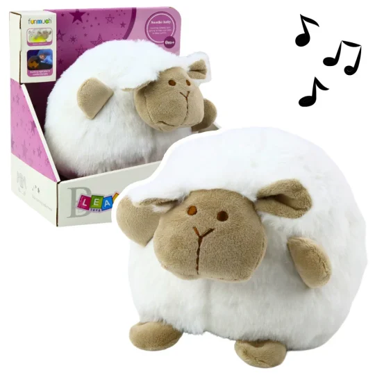Plišana Ovca Za Spavanje Sa Svjetlom I Melodijama Bijela 1