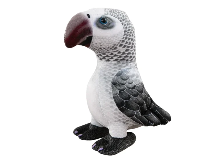 Plišana Papiga Siva 20 Cm 2