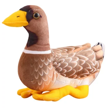 Plišana Patka Smeđe žuta 28 Cm 2