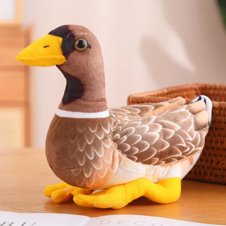 Plišana Patka Smeđe žuta 28 Cm 3