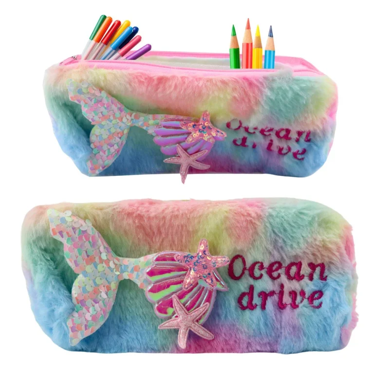 Plišana Pernica S Repom Sirene, šljokicama, Pastelni 2