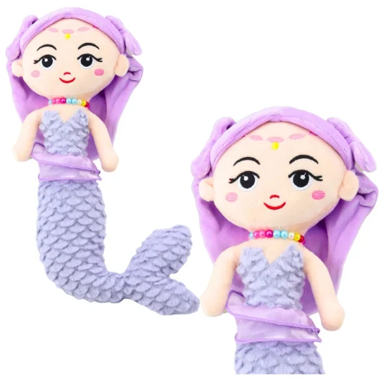 Plišana Sirena S Koraljima, Ljubičasta Igračka 32 Cm 1