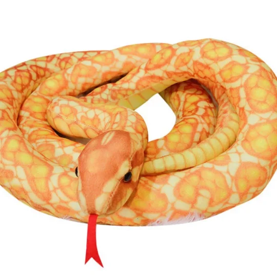 Plišana Zlatna Zmija 110 Cm 1