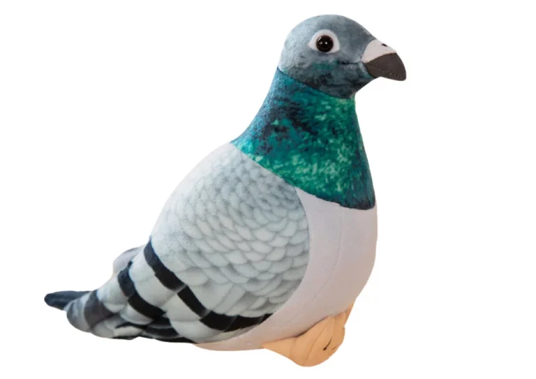Plišani ćubasti Golub Sivi 20 Cm 2