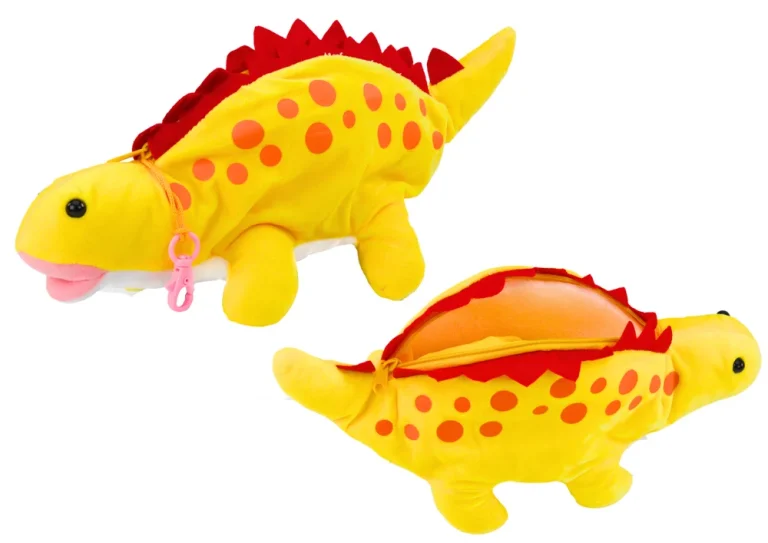 Plišani Dinosaur Pernica Kutija Privjesak žuta 1
