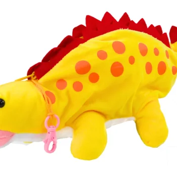 Plišani Dinosaur Pernica Kutija Privjesak žuta 2
