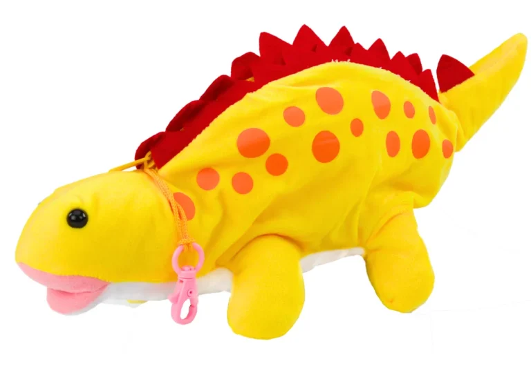 Plišani Dinosaur Pernica Kutija Privjesak žuta 2