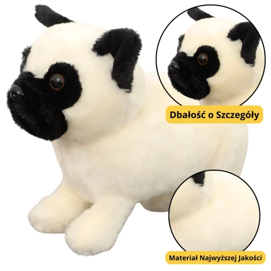Plišani Mops Krem 19 Cm 1