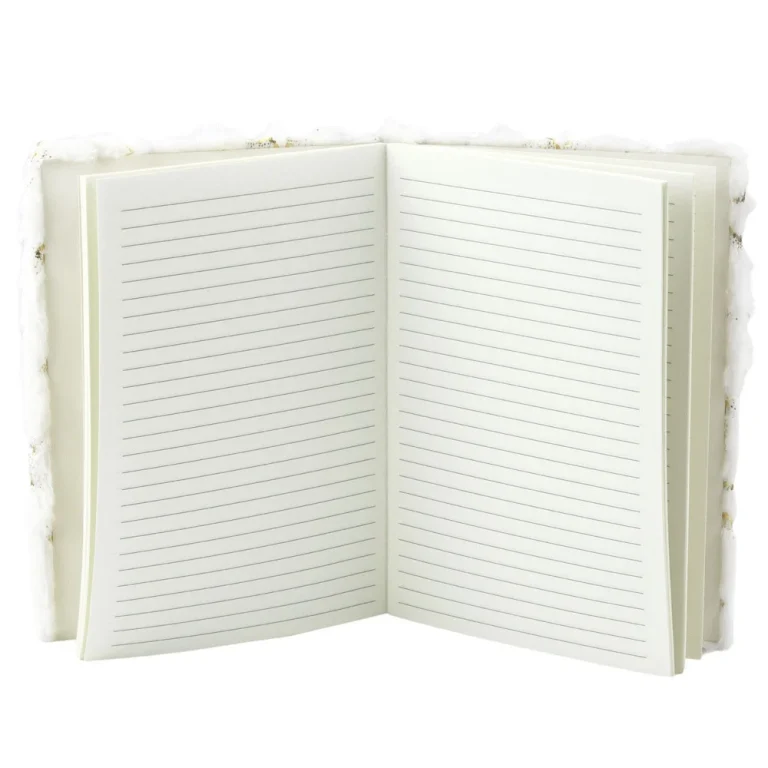 Plišani Notes S Linijama, Zlatne Zvijezde, Bijeli A5, 80 Listova 2