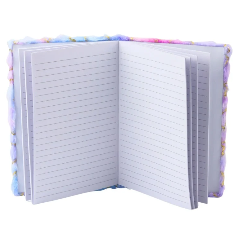 Plišani Notes S Linijama, Zlatne Zvijezde, Pastelni A5, 80 Listova 2