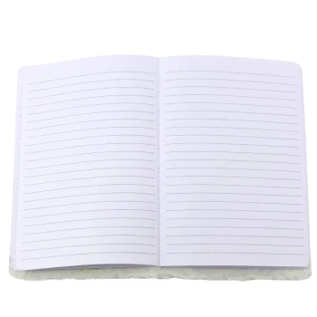 Plišani Notes S Pticom I šljokicama, Bijeli 2