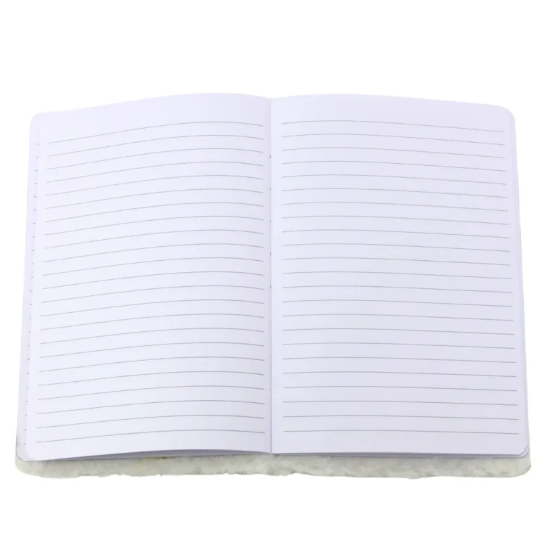 Plišani Notes S Pticom I šljokicama, Bijeli 2