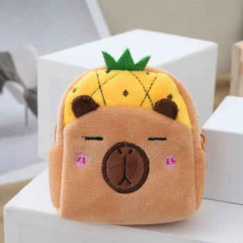 Plišani Novčanik Kapibara Ananas žuti 9,5 × 8 Cm 6