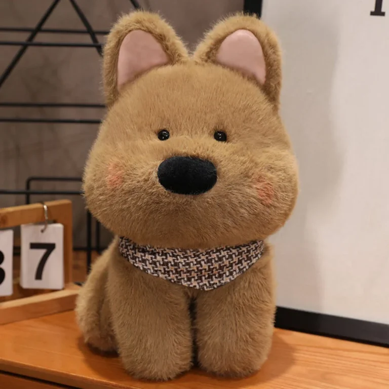 Plišani Pas Sa šalom Smeđi 25 Cm 3