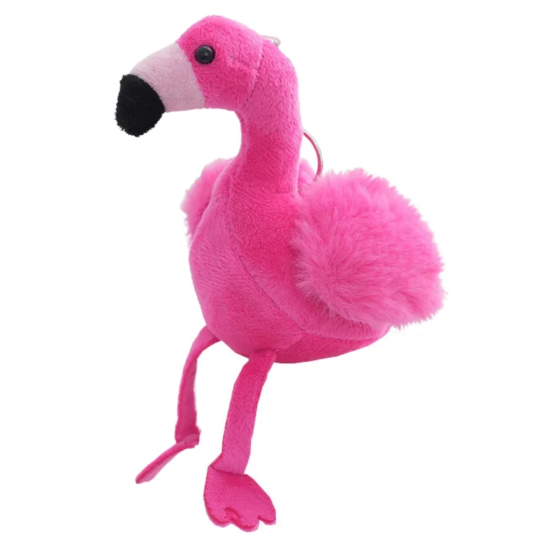 Plišani Privjesak Flamingo Pahuljasti Ružičasti 12 Cm 2