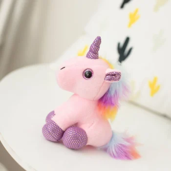 Plišani Privjesak Jednorog Roza 12 Cm 2
