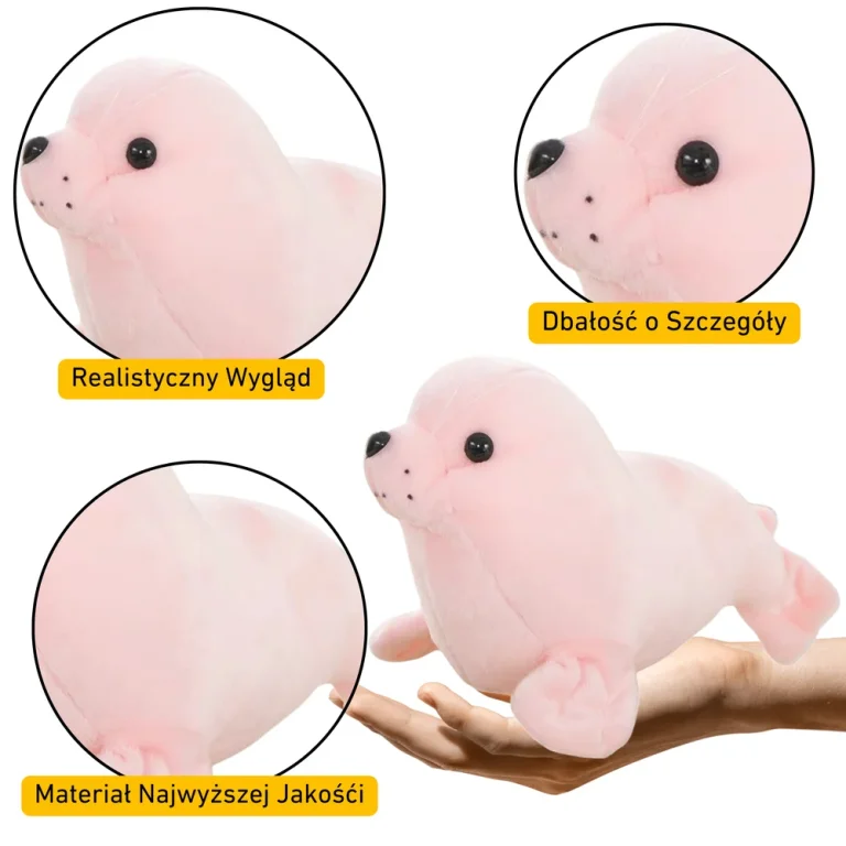 Plišani Tuljan Ružičasti 24 Cm 2