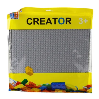 Ploča Za Građevinske Kocke Siva 25,5 × 25,5 Cm 3