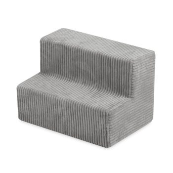 Plush Nest Dvorac Za Igralište S Bazenom + 150 Loptica (biser, Srebrni), Vrhunski Sivi Kord 7
