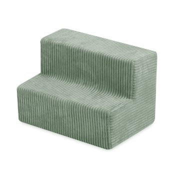 Plush Nest Dvorac Za Igralište S Bazenom + 150 Loptica (biser, Srebro), Vrhunski Korduro Zelena 8