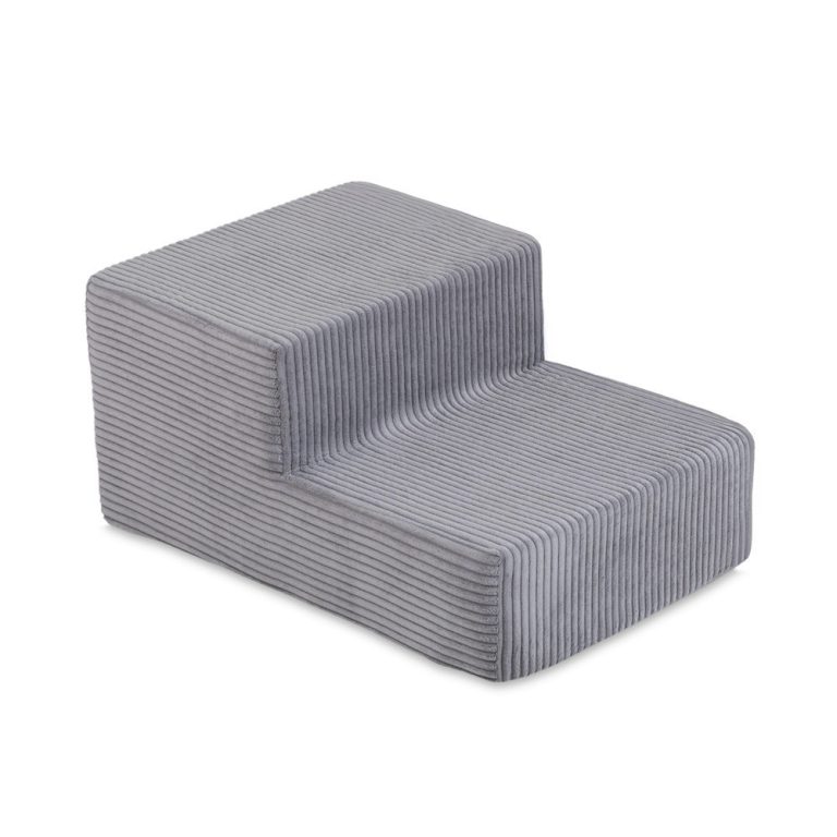 Plush Nest Igralište Suhi Bazen 90x30 + Stepenica (+200 Loptica: Biserna, Srebrna, Svijetloplava), Siva, Vrhunski C 6