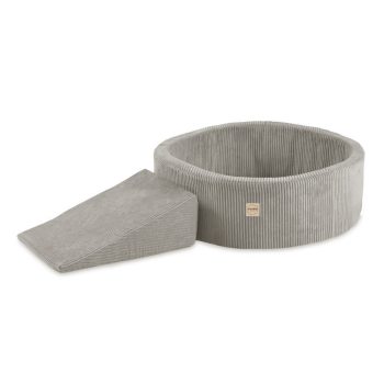 Plush Nest Igralište Suhi Bazen 90x30 + Trokut (+200 Loptica: Biserne, Zlatne, žute), Bež, Vrhunski Boja 4