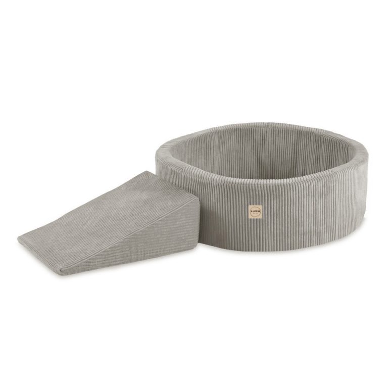 Plush Nest Igralište Suhi Bazen 90x30 + Trokut (+200 Loptica: Biserne, Zlatne, žute), Bež, Vrhunski Boja 4