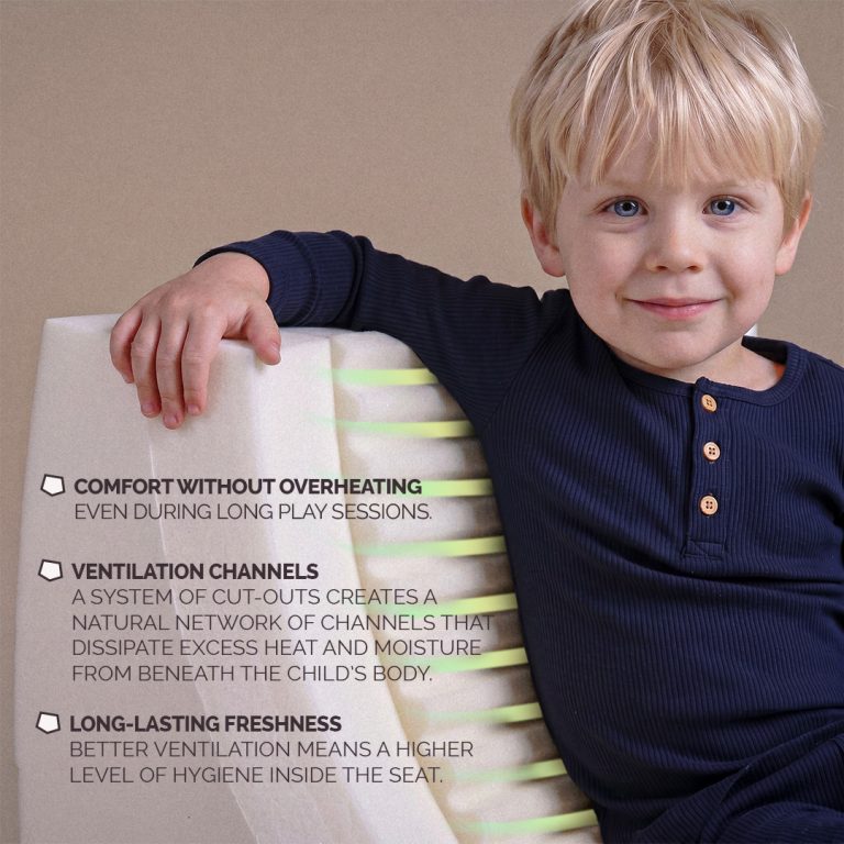 Plush Nest Mooni Mini Ergonomska Dječja Ležaljka, Bež, Vrhunski šenil 6