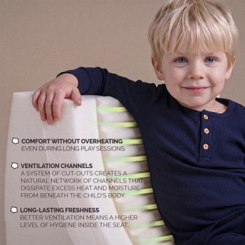 Plush Nest Mooni Mini Ergonomska Dječja Ležaljka, Zelena, Vrhunski šenil 6