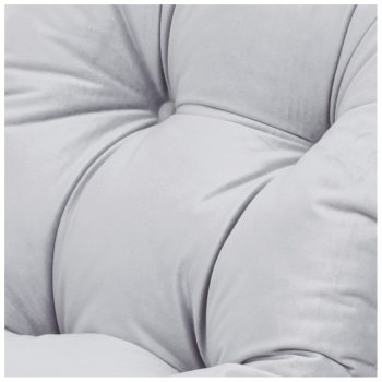Plush Nest Mala Ljuljačka 4 U 1 Ljuljačka + Zid Za Penjanje/tobogan + Jastuk (baršunasto Siva), Bijela Drvena Ploča 11