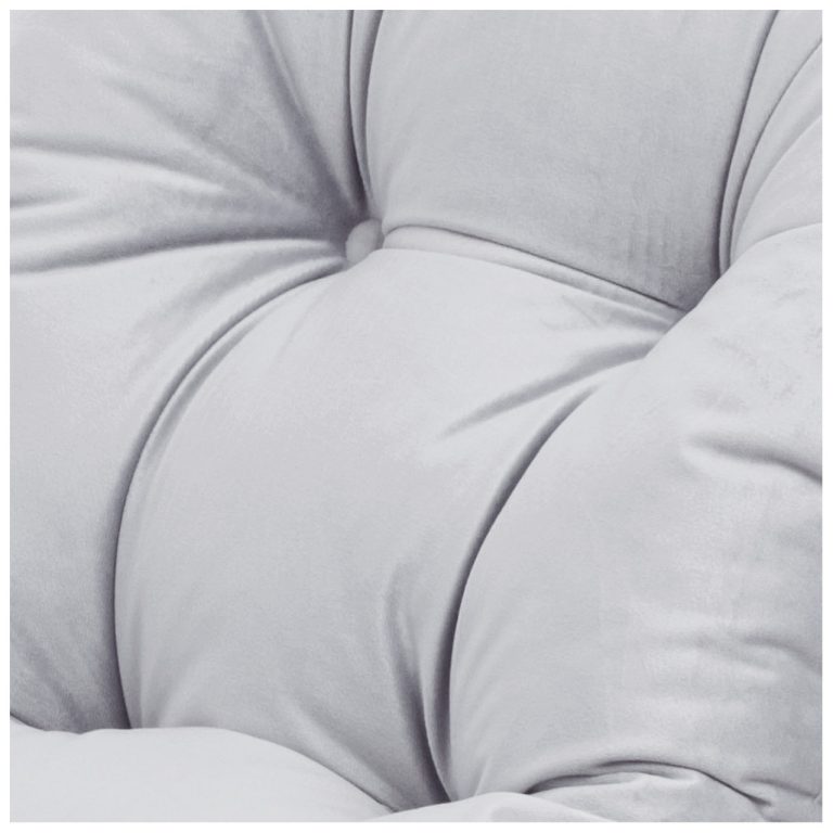 Plush Nest Mala Ljuljačka 4 U 1 Ljuljačka + Zid Za Penjanje/tobogan + Jastuk (baršunasto Siva), Bijela Drvena Ploča 11