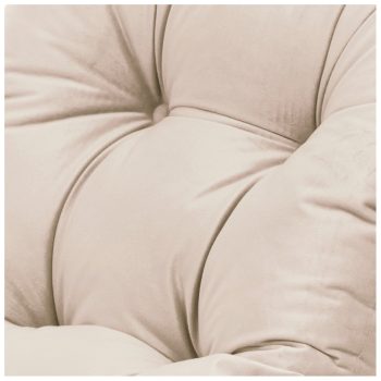 Plush Nest Mala Ljuljačka 4 U 1 Ljuljačka + Zid Za Penjanje/tobogan + Jastuk (bež/zlatni Baršun), Bijela Vuna 3
