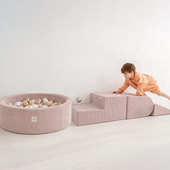 Plush Nest Pjenasti Trokut Za Dječji Bazen, Bež, Vrhunski šenil 3