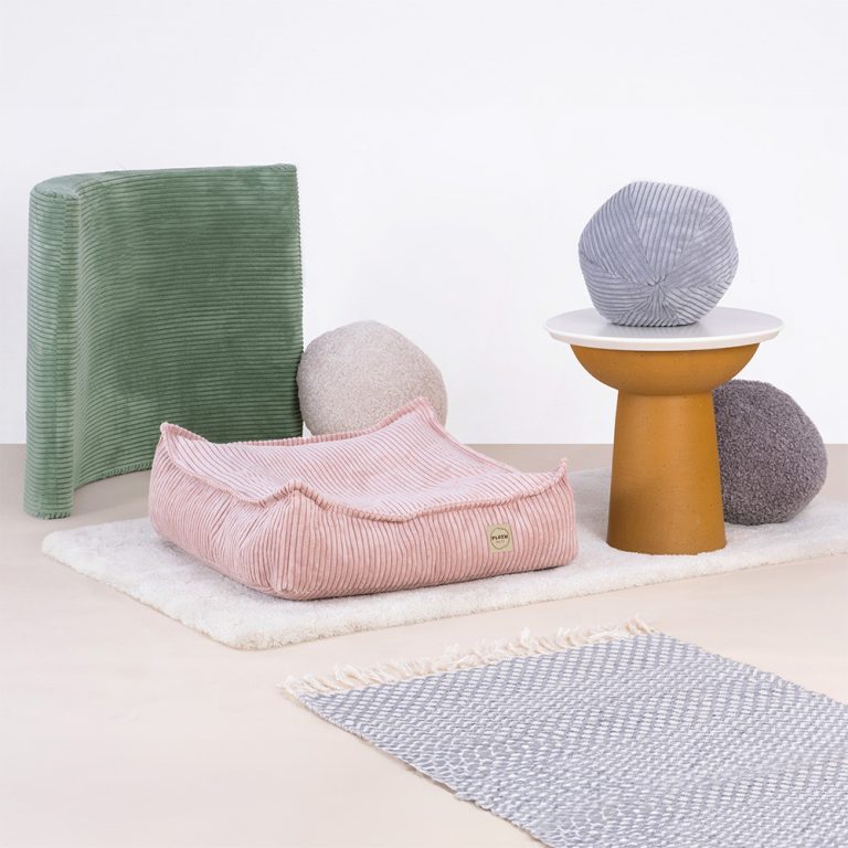 Plush Nest Puff, 60x60 Cm, Jastuk Za Pod, Zelena, Vrhunski Kord 8