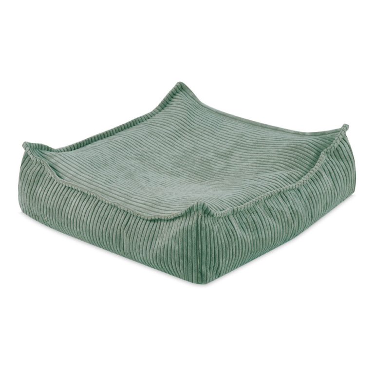 Plush Nest Puff, 60x60 Cm, Jastuk Za Pod, Zelena, Vrhunski Kord 9