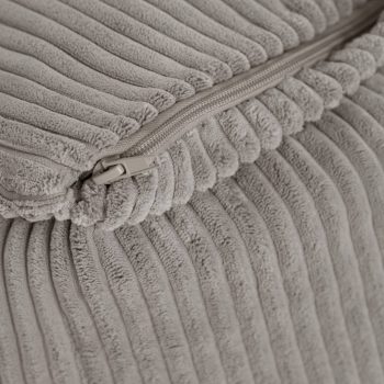 Plush Nest Puffy Square Fotelja, 77x67x50, Bež, Korduroj 6