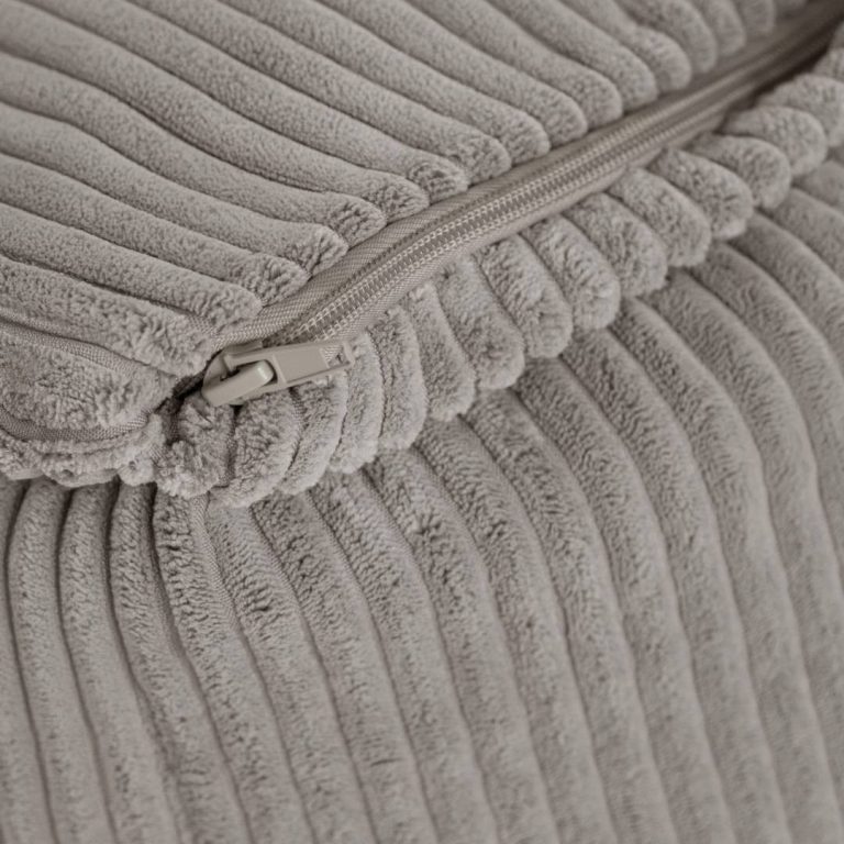Plush Nest Puffy Square Fotelja, 77x67x50, Bež, Korduroj 6