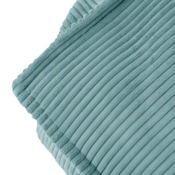 Plush Nest Puffy Square Fotelja, 77x67x50, Plava, Vrhunski Kord 5