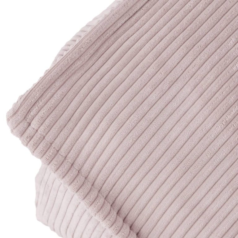 Plush Nest Puffy Square Fotelja, 77x67x50, Svijetlo Ružičasta, Korduroj 5