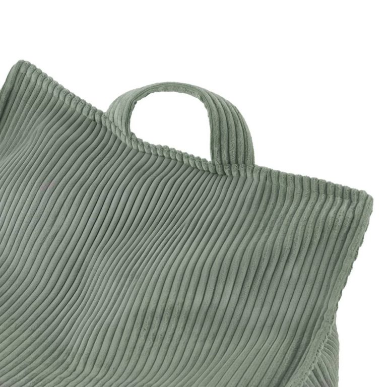 Plush Nest Puffy Square Fotelja, 77x67x50, Zelena, Korduroj 4