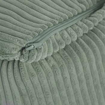 Plush Nest Puffy Square Fotelja, 77x67x50, Zelena, Korduroj 5