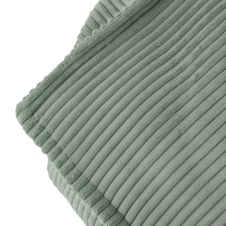 Plush Nest Puffy Square Fotelja, 77x67x50, Zelena, Korduroj 6