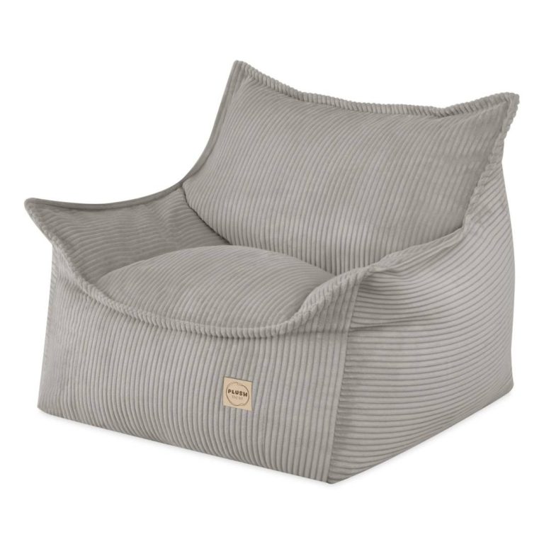 Plush Nest Roya Dječja Fotelja, Bež, Vrhunski Kord 1