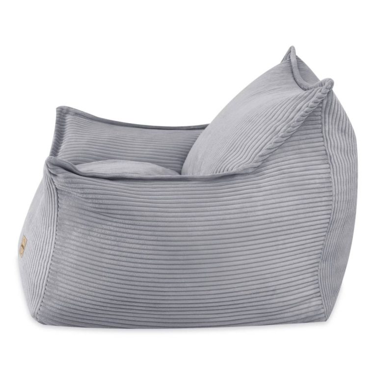Plush Nest Roya Dječja Fotelja, Siva, Vrhunski Kord 4