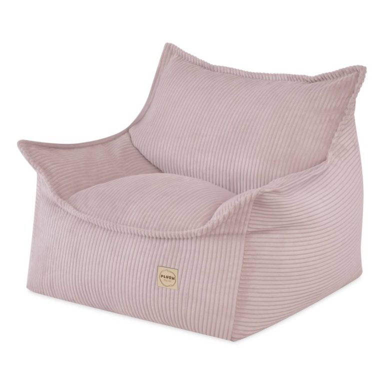 Plush Nest Roya Dječja Fotelja, Svijetlo Ružičasta, Vrhunski Kord 1