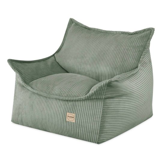 Plush Nest Roya Dječja Fotelja, Zelena, Vrhunski Kord 1